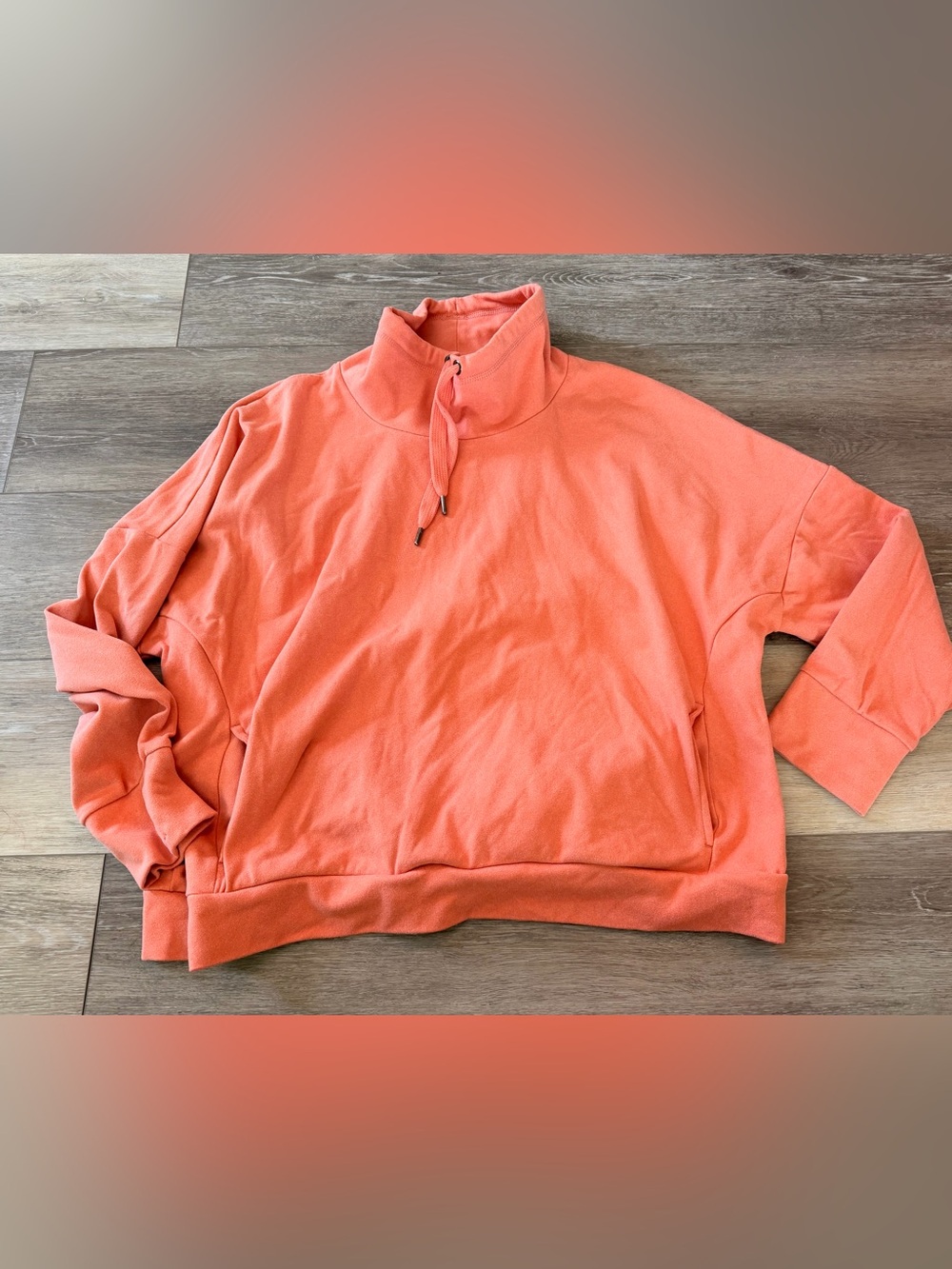 Kyodan Orange Mock Neck Sweatshirt - Size XXL